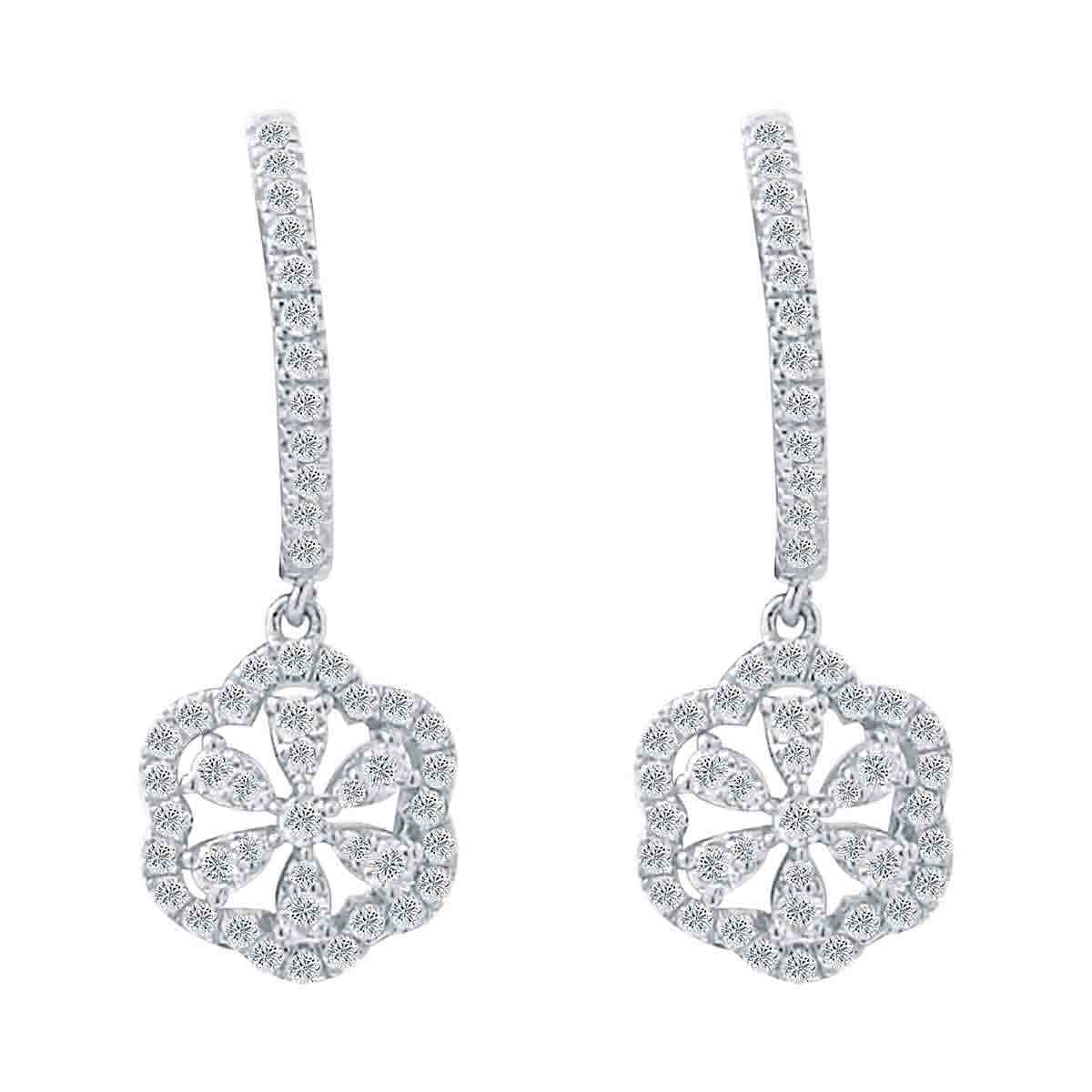 Flower Long Earring ER21035A